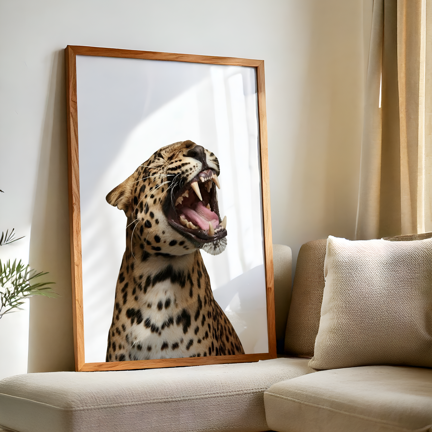 Retro Cheetah Poster Print