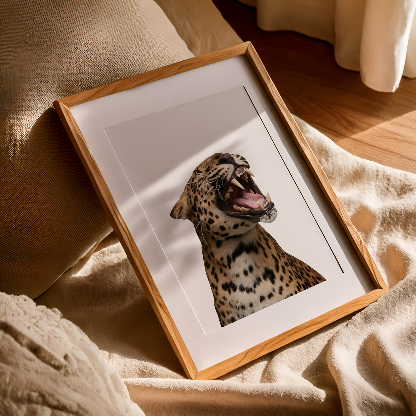 Retro Cheetah Poster Print
