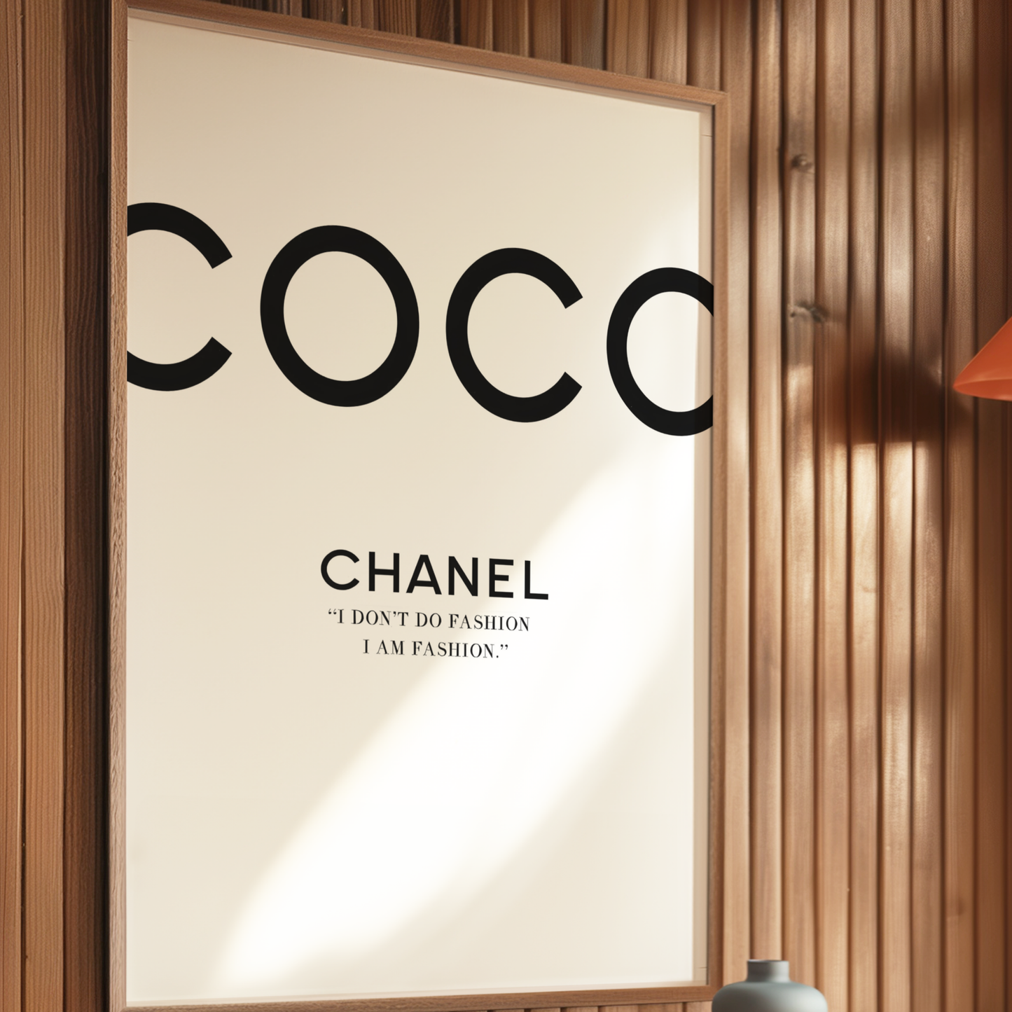 Retro Coco Chanel Black and White Poster Prints | Girly Luxury Fashion Wall Art