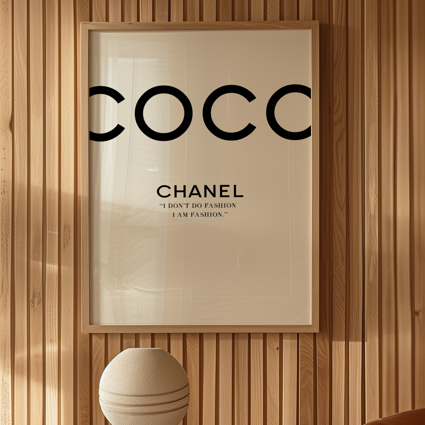 Retro Coco Chanel Black and White Poster Prints | Girly Luxury Fashion Wall Art