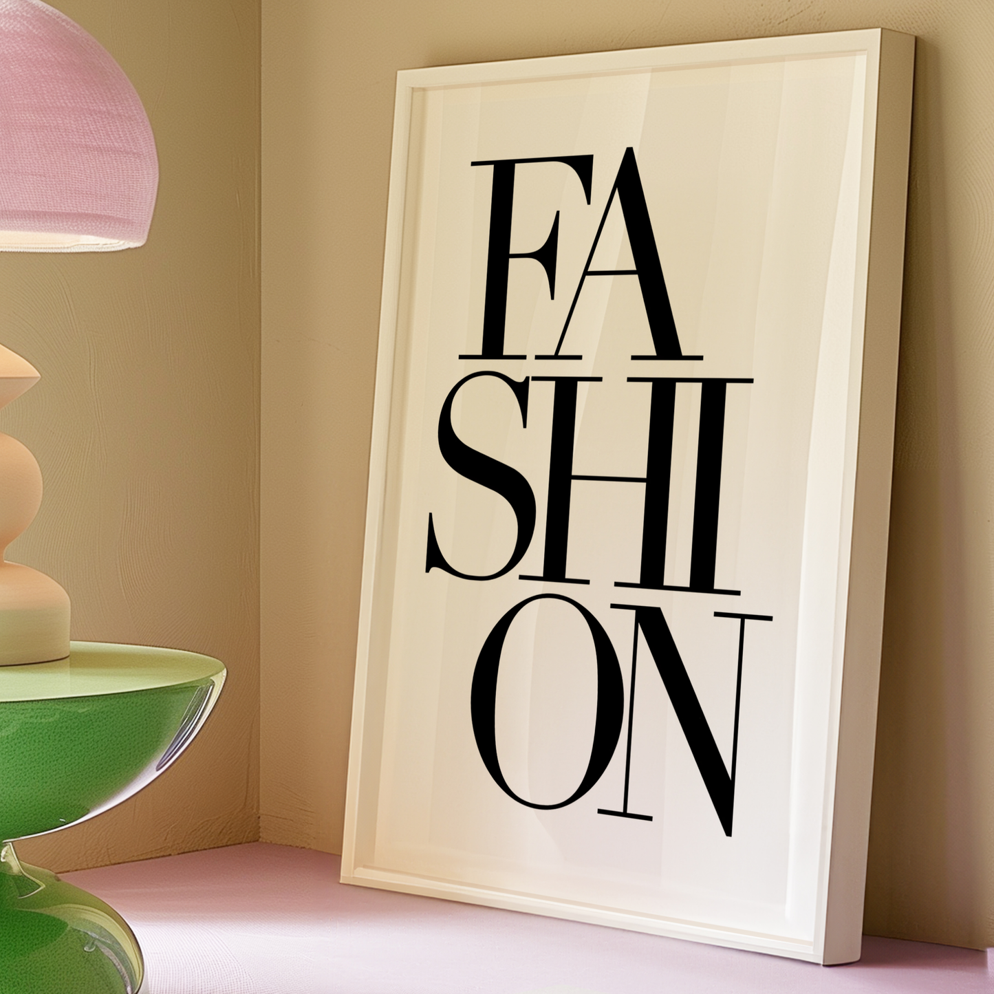 Retro Fashion Black and White Poster Prints | Girly Fashion Wall Art