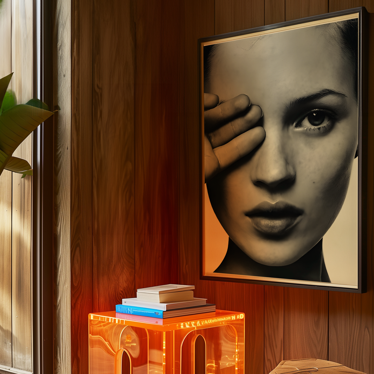 Retro Kate Moss Poster Prints | Girly Black and White Fashion Wall Art