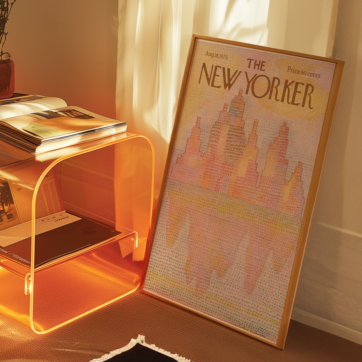 The New Yorker Magazine Cover Print August 18 1975 Issue