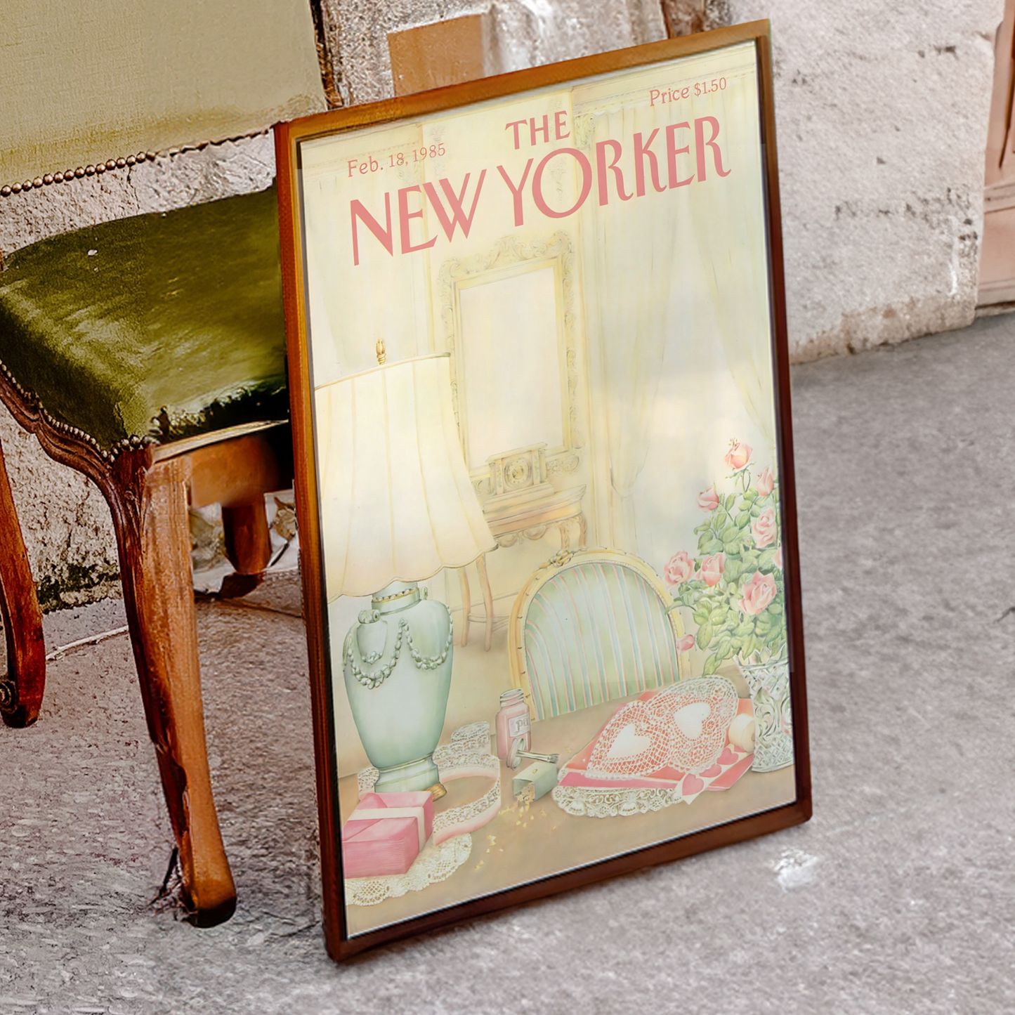 The New Yorker Magazine Cover Print February 18 1985 Issue