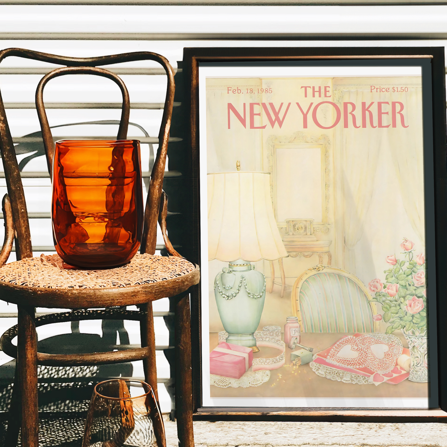 The New Yorker Magazine Cover Print February 18 1985 Issue