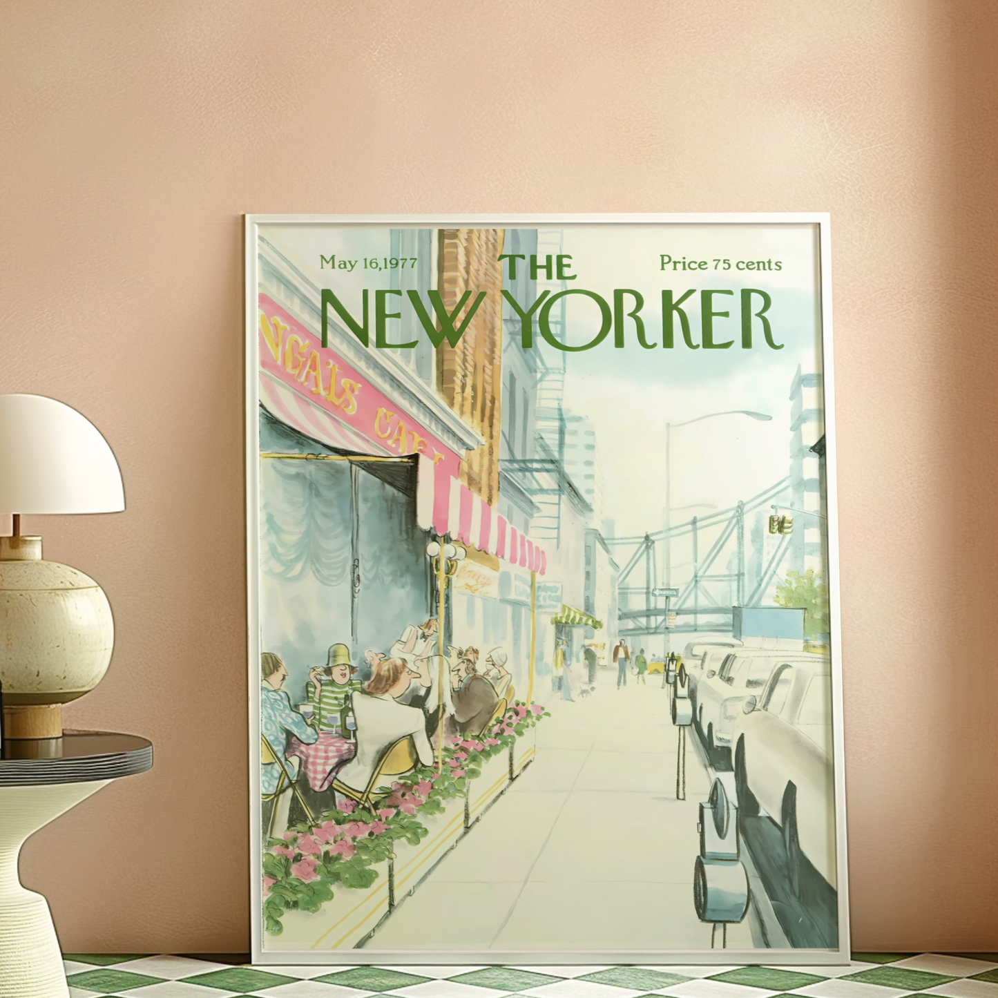 The New Yorker Magazine Cover Print May 16 1977 Issue