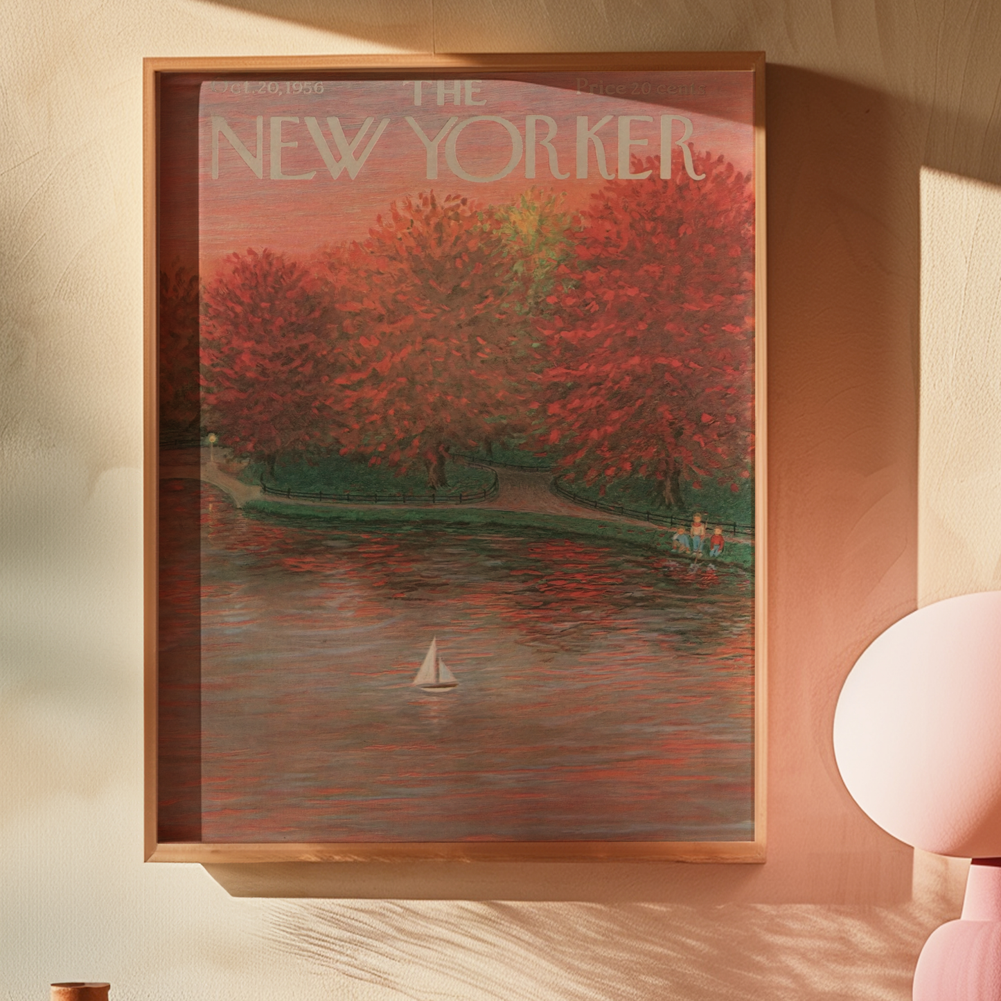 The New Yorker Magazine Cover Print October 20 1956 Issue