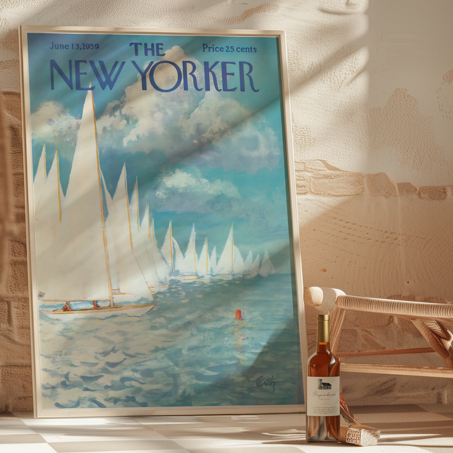 The New Yorker Magazine Cover Print June 13 1959 Issue