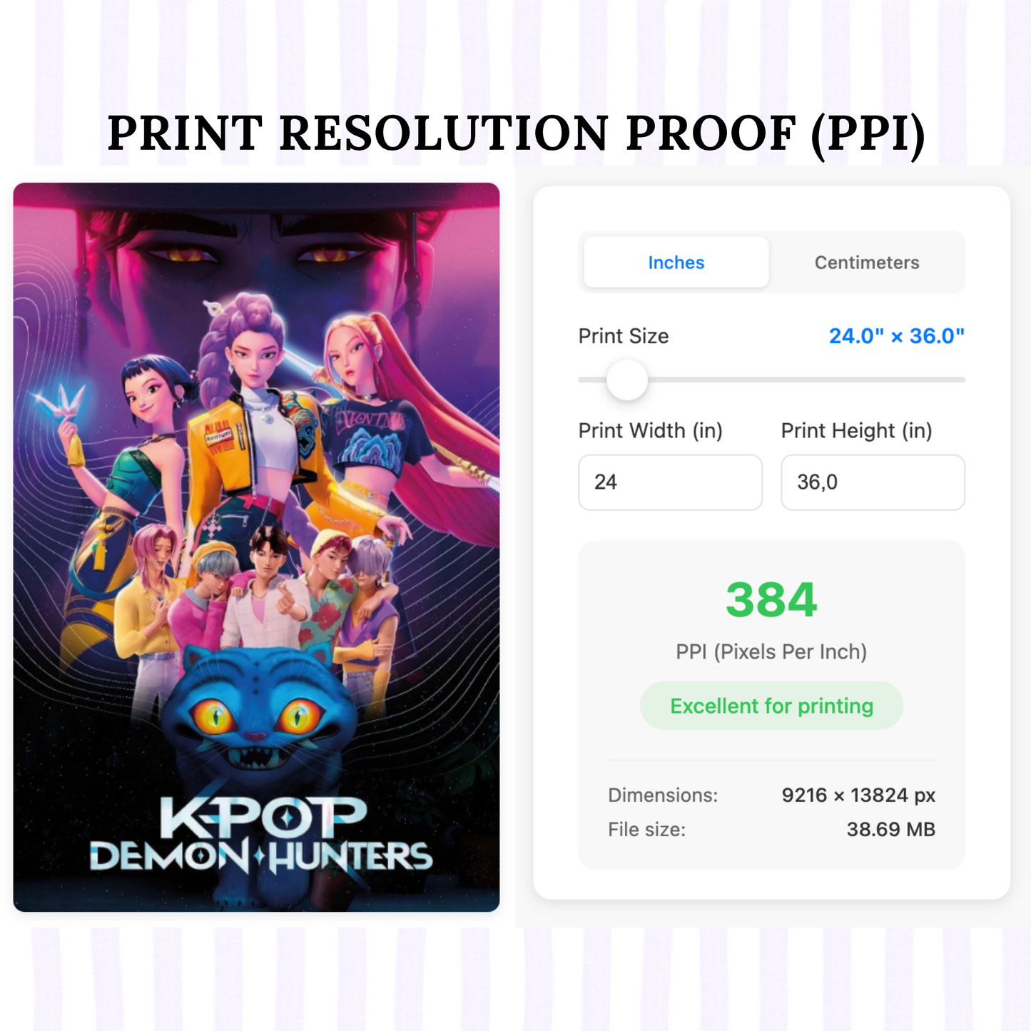 KPOP Demon Hunters Original Cover Poster (Netflix 2025) | Huntrix Rumi, Mira, Zoey Fandom Art Prints | Saja Boys and Derpy Wall Art for Teen Girl Bedroom Decor