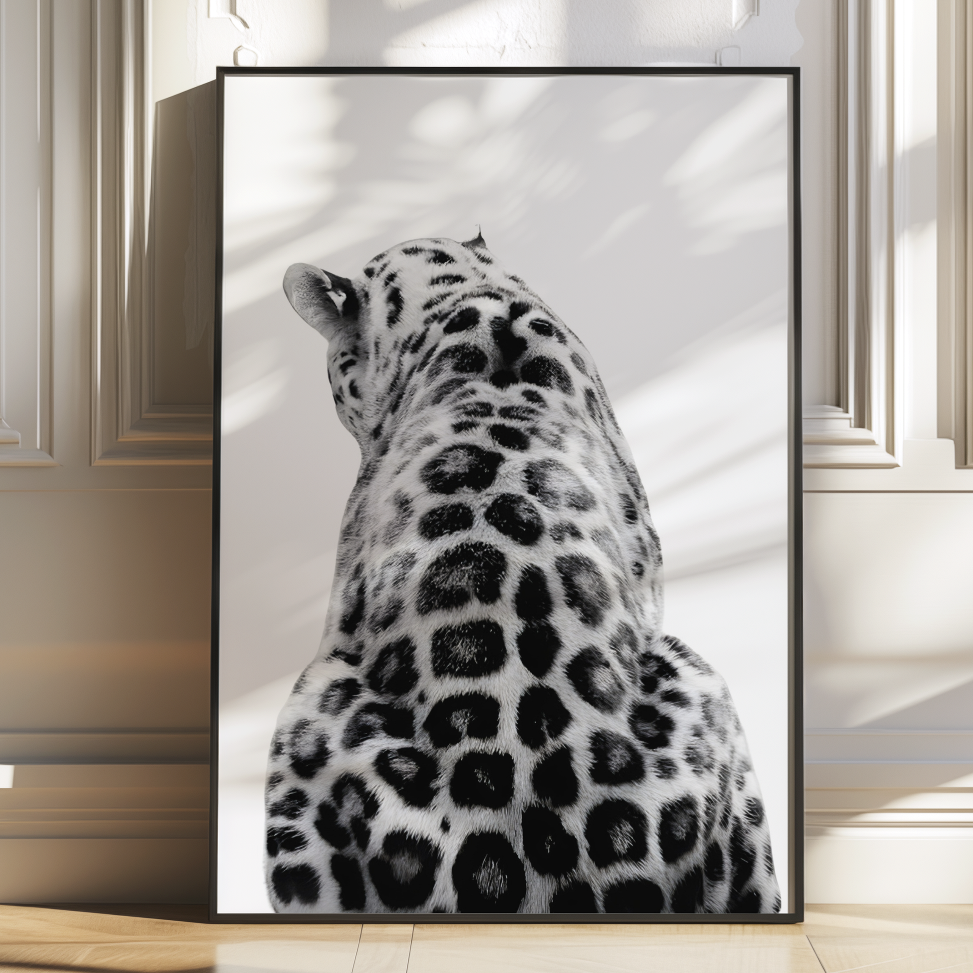 Cool Black and White Cheetah Poster Prints | Girly Leopard Wall Art | Trendy Aesthetic Prints for Bedroom | Teen Girl Stockholm Room Decor