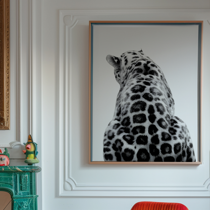 Cool Black and White Cheetah Poster Prints | Girly Leopard Wall Art | Trendy Aesthetic Prints for Bedroom | Teen Girl Stockholm Room Decor
