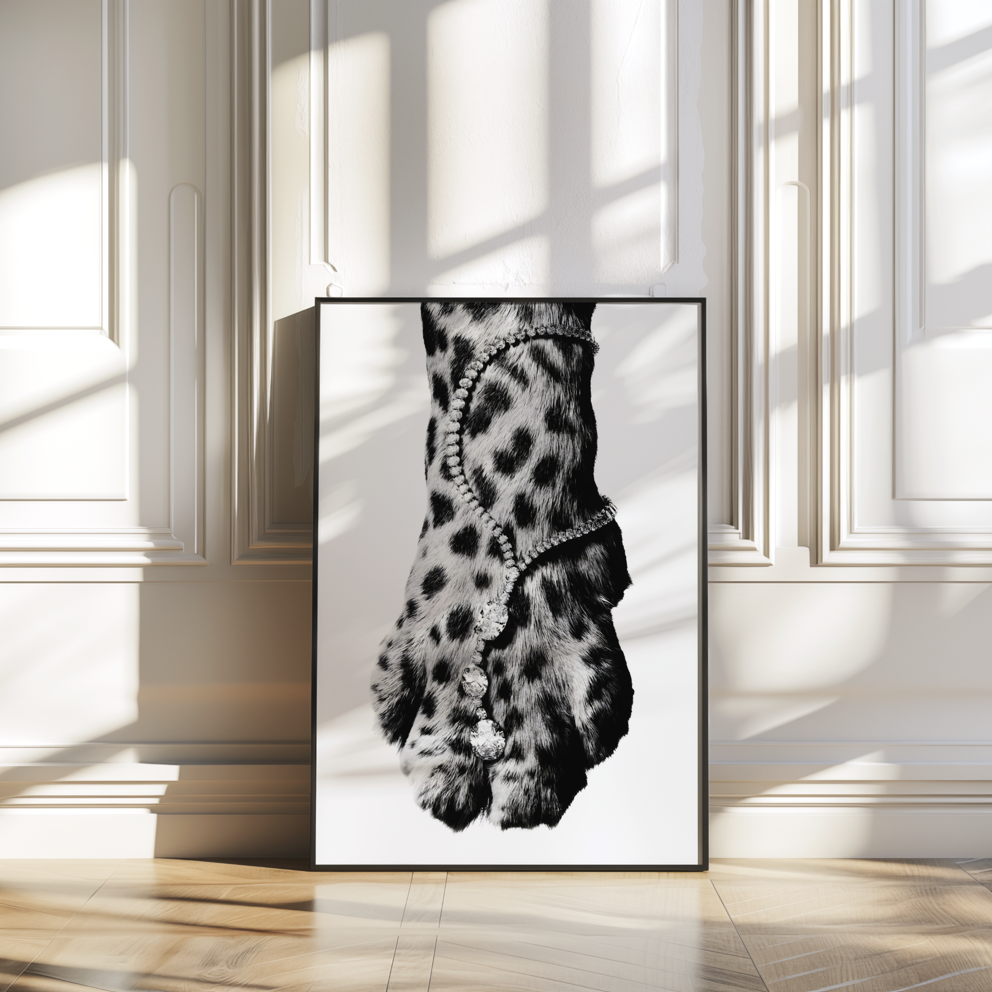 Cool Black and White Cheetah Poster Prints Set of 3 | Girly Leopard Wall Art | Trendy Aesthetic Prints for Bedroom | Stockholm Room Decor