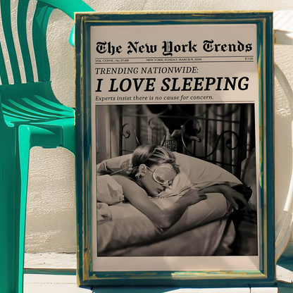 I Love Sleeping Poster Prints