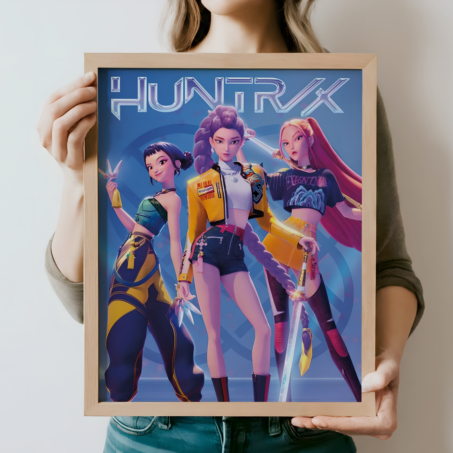 KPOP Demon Hunters Original Cover Poster (Netflix 2025) | Huntrix Rumi, Mira, Zoey Fandom Art Prints | Saja Boys Wall Art for Teen Girl Bedroom Decor