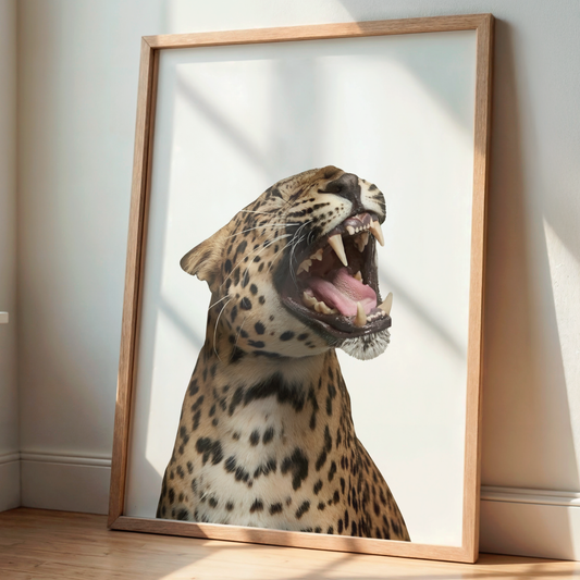 Retro Cheetah Poster Print