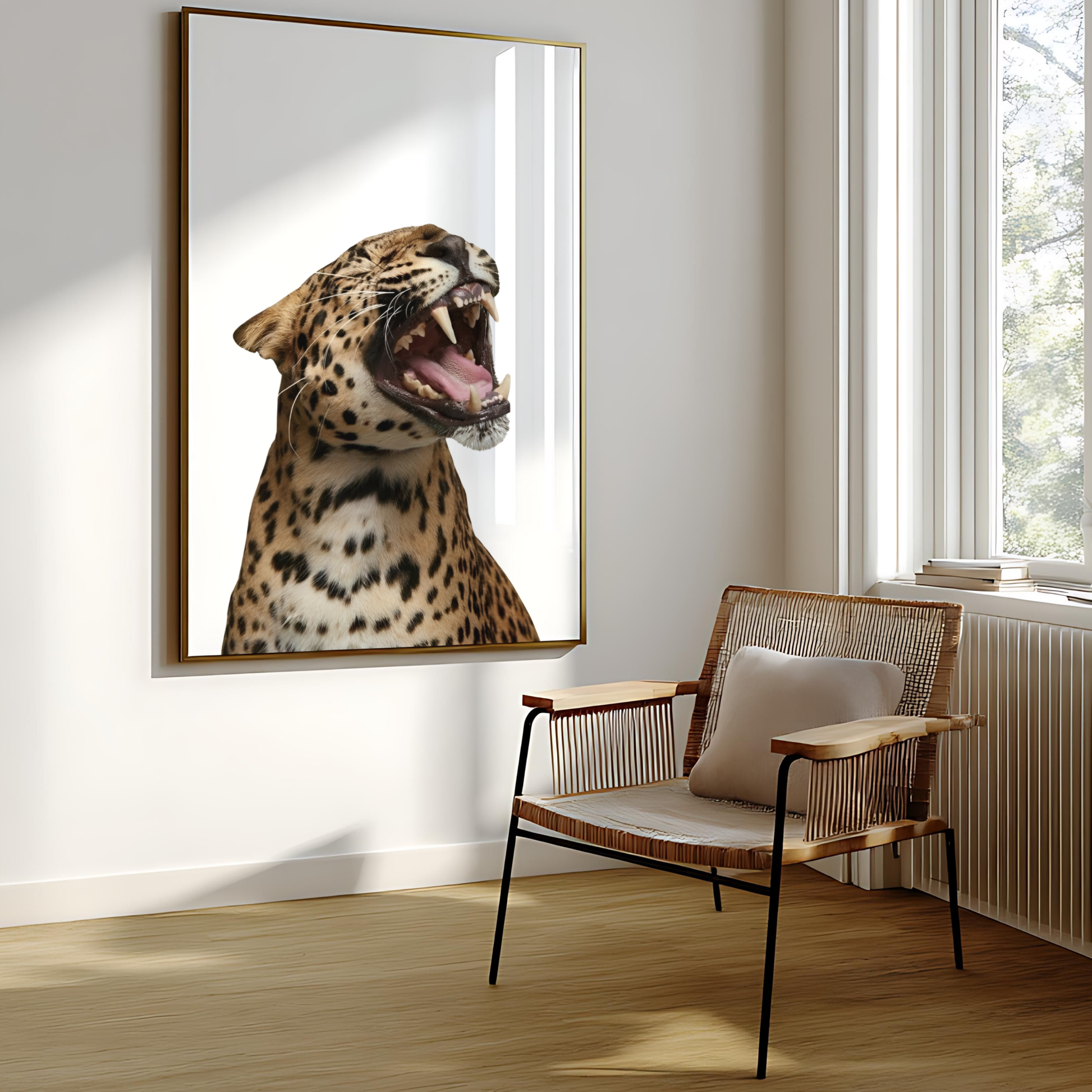 Retro Cheetah Poster Print