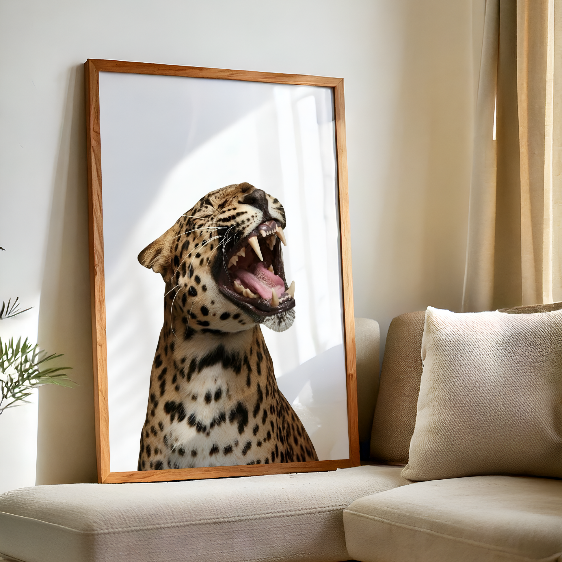 Retro Cheetah Poster Print