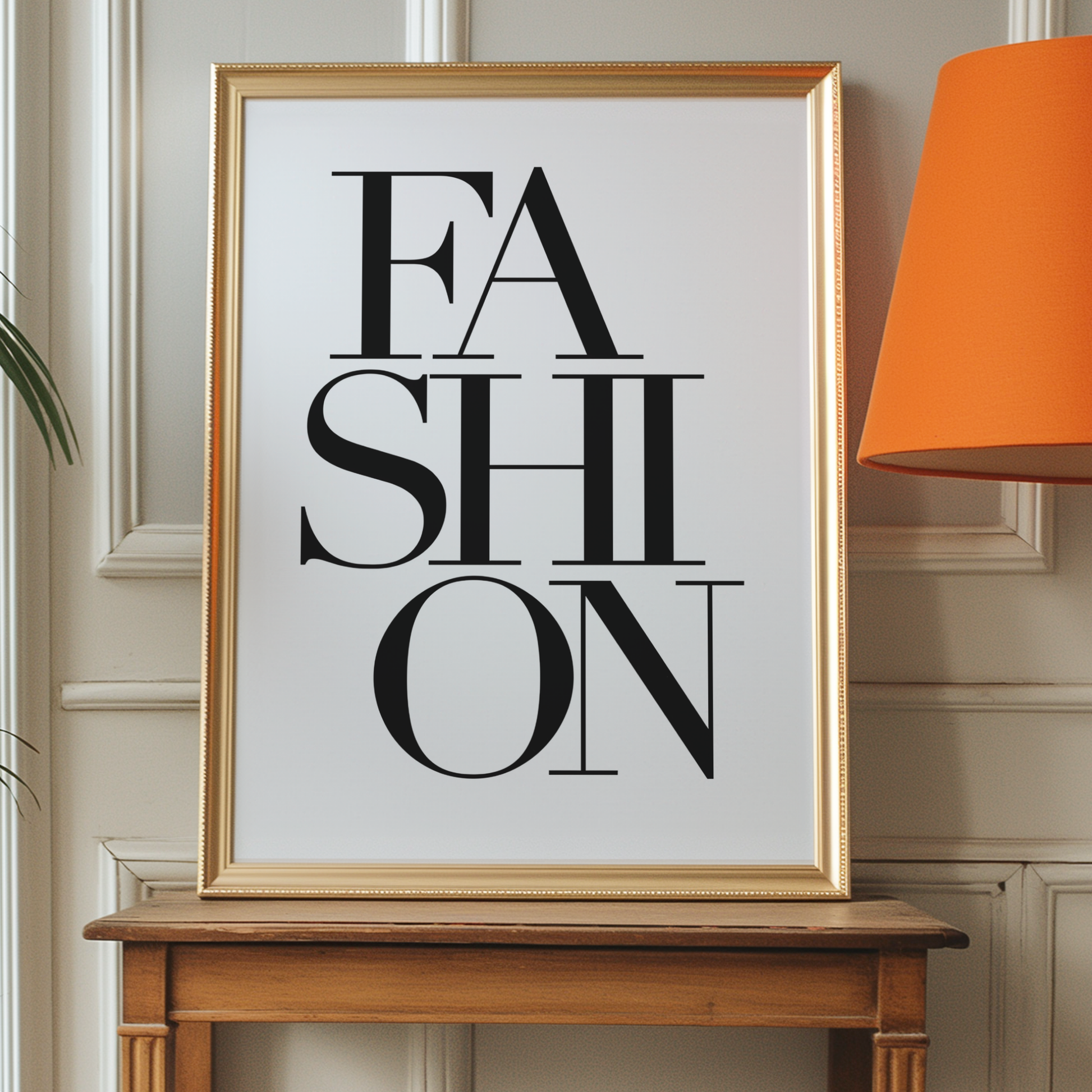 Retro Fashion Black and White Poster Prints | Girly Fashion Wall Art
