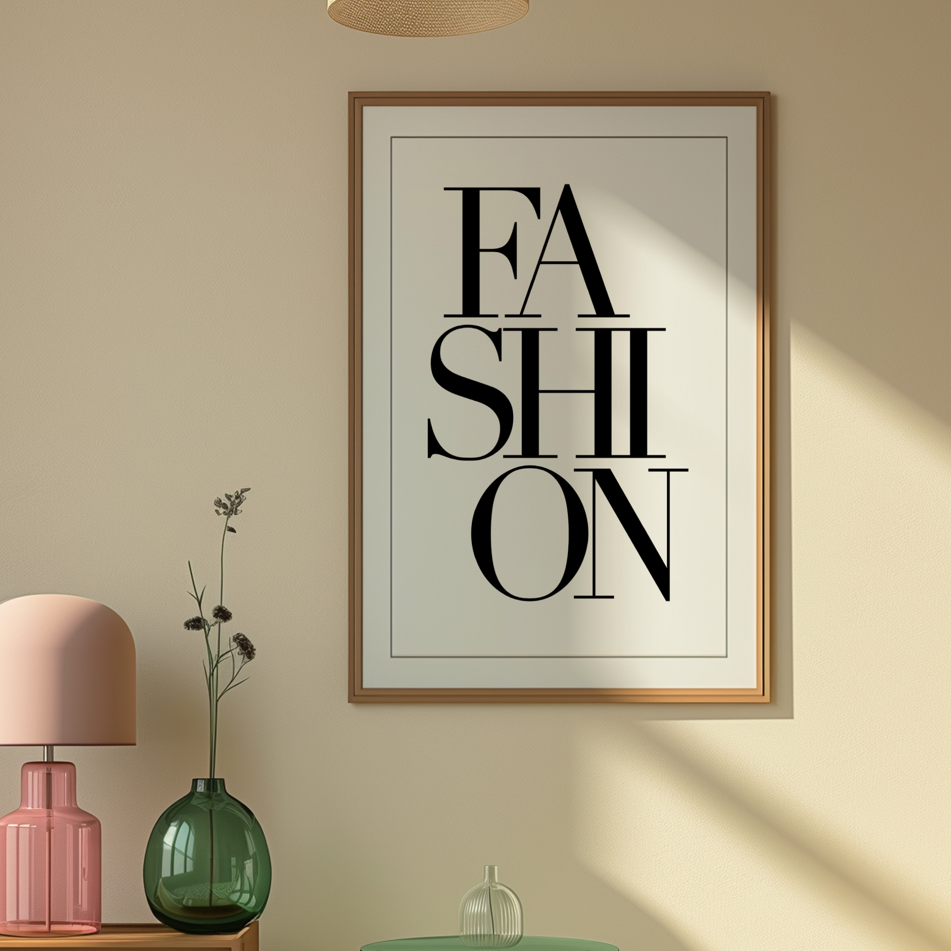 Retro Fashion Black and White Poster Prints | Girly Fashion Wall Art