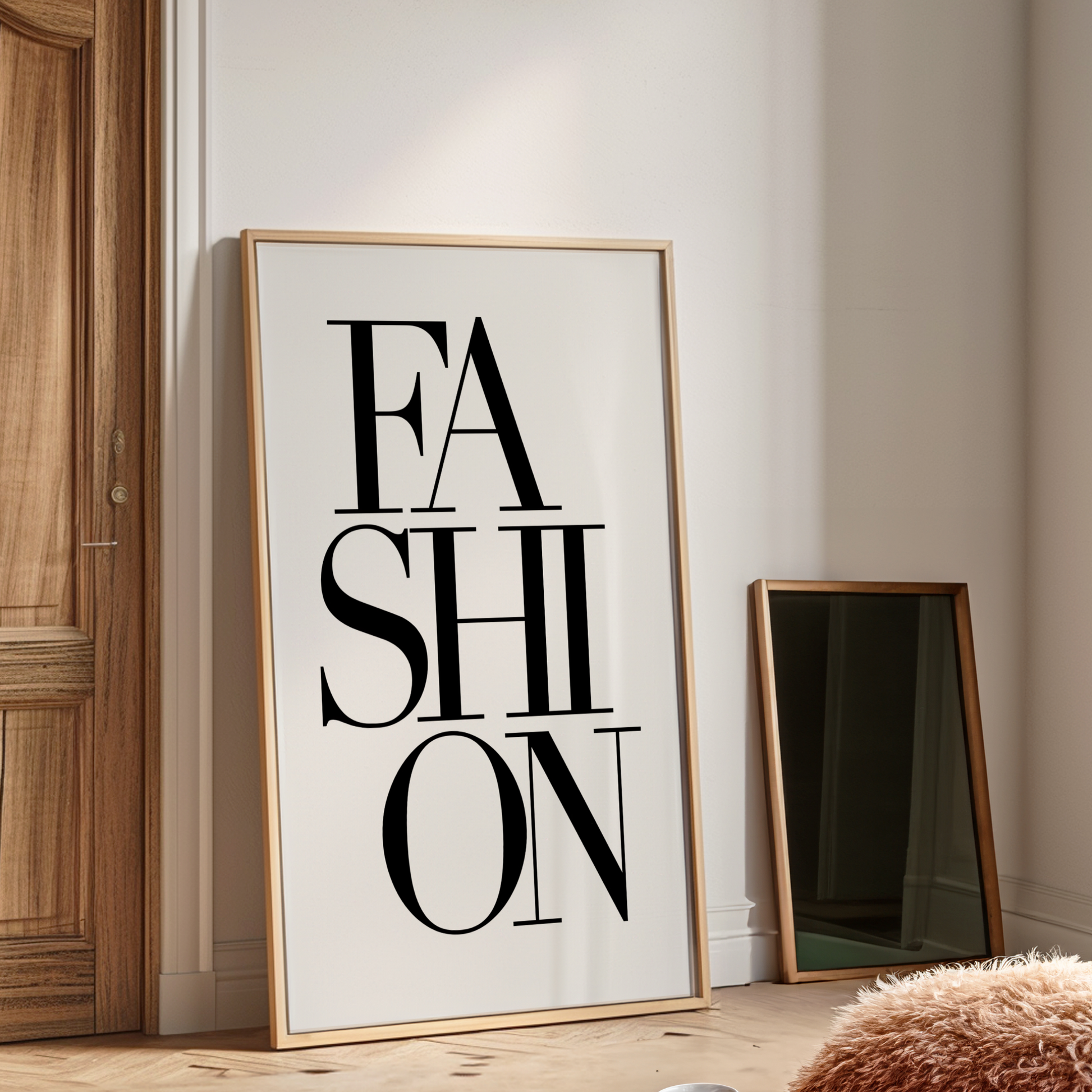 Retro Fashion Black and White Poster Prints | Girly Fashion Wall Art