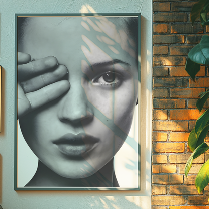 Retro Kate Moss Poster Prints | Girly Black and White Fashion Wall Art