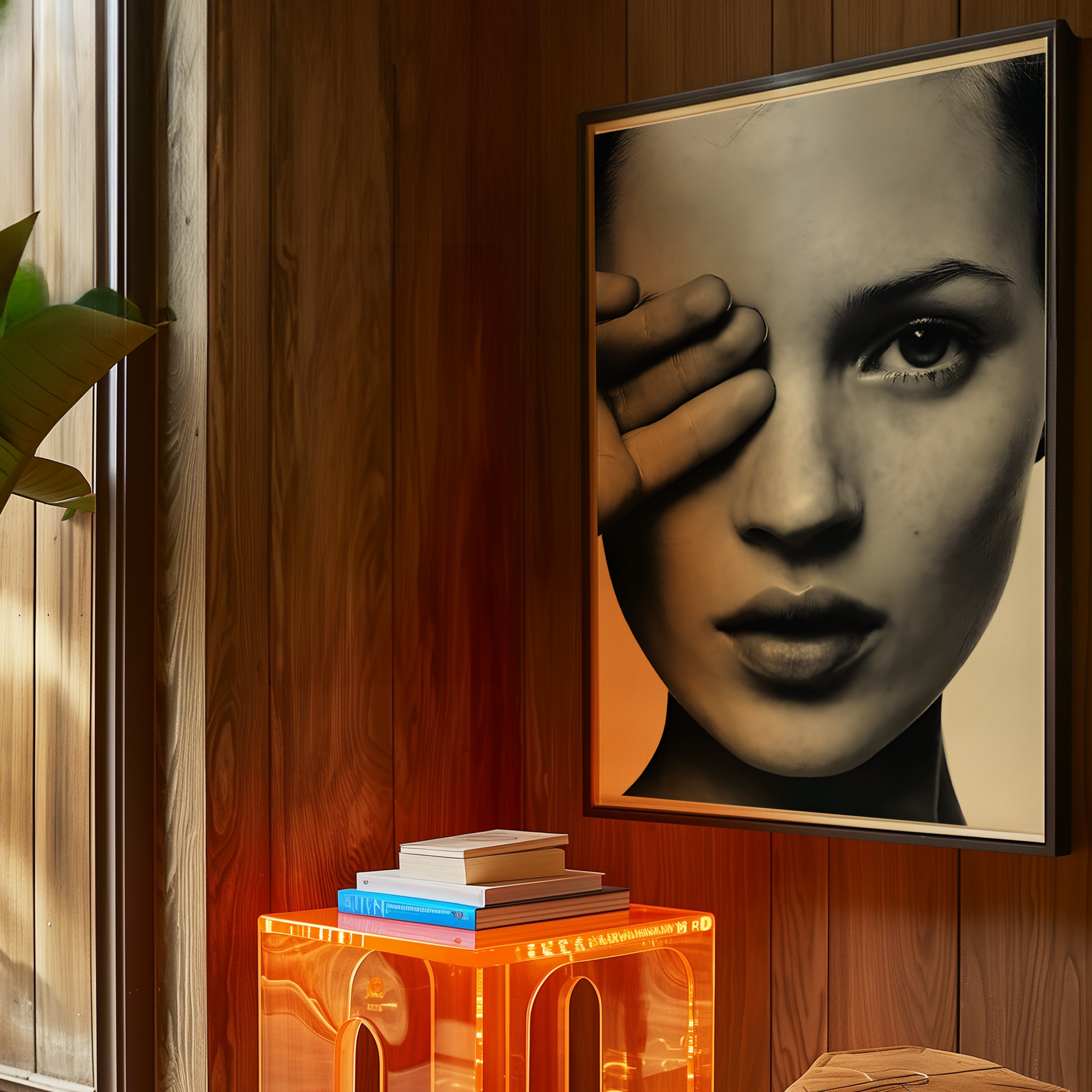 Retro Kate Moss Poster Prints | Girly Black and White Fashion Wall Art