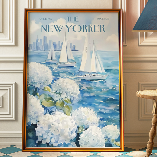 The New Yorker Magazine Cover Print April 18 1982 Issue