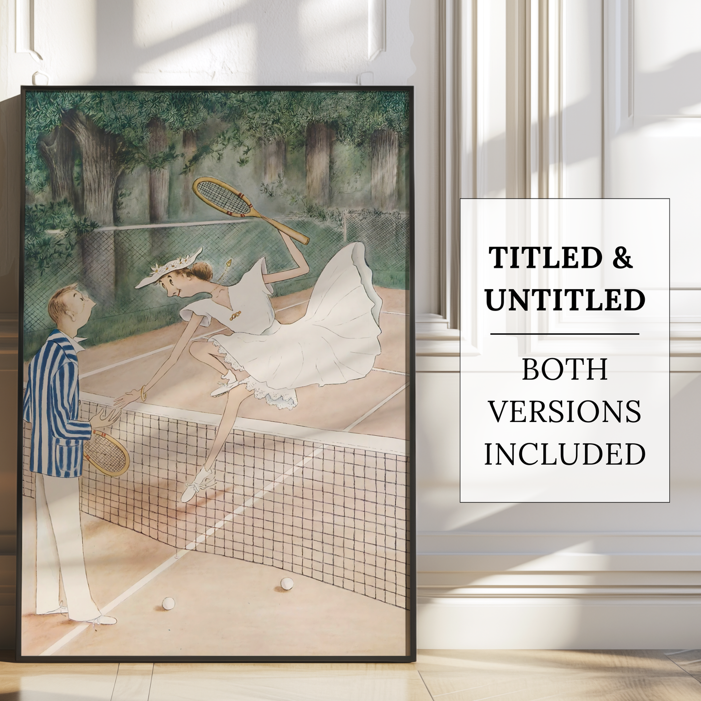 The New Yorker Magazine Cover Print August 16 1941 Issue | Retro Tennis Wall Art Poster for Vintage Sports Decor