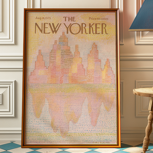The New Yorker Magazine Cover Print August 18 1975 Issue