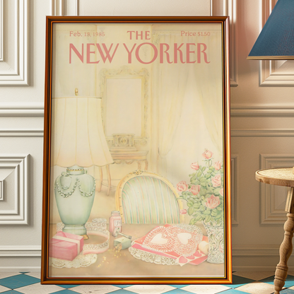 The New Yorker Magazine Cover Print February 18 1985 Issue