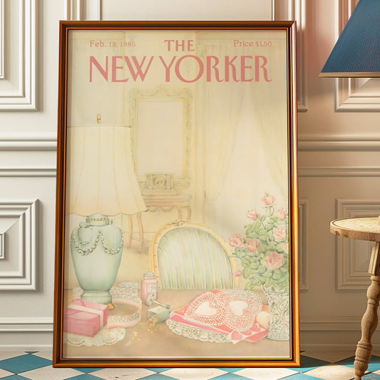The New Yorker Magazine Cover Print February 18 1985 Issue