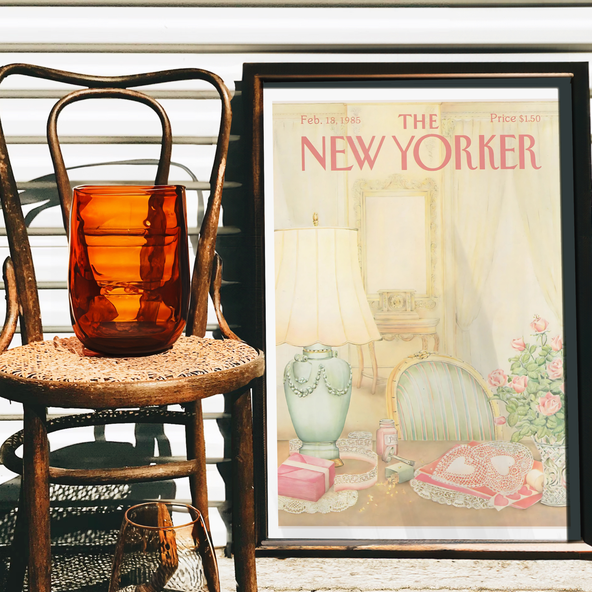 The New Yorker Magazine Cover Print February 18 1985 Issue