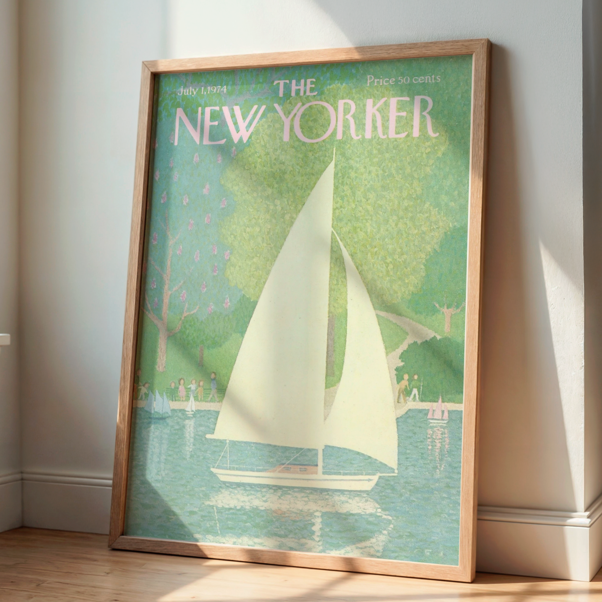 The New Yorker Magazine Cover Print July 1 1974 Issue