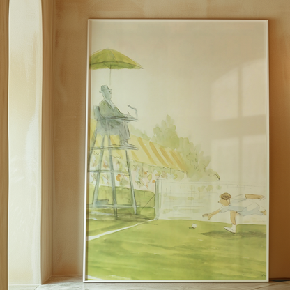 The New Yorker Magazine Cover Print July 24 1978 Issue | Retro Tennis Wall Art Poster for Vintage Sports Decor