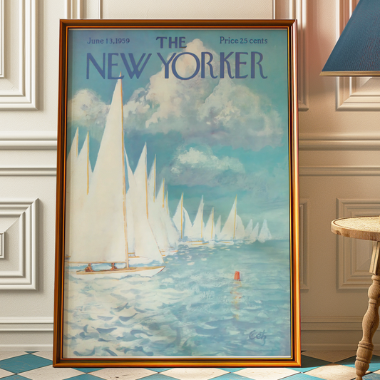 The New Yorker Magazine Cover Print June 13 1959 Issue