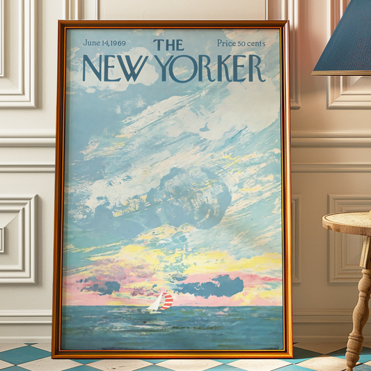 The New Yorker Magazine Cover Print June 14 1969 Issue