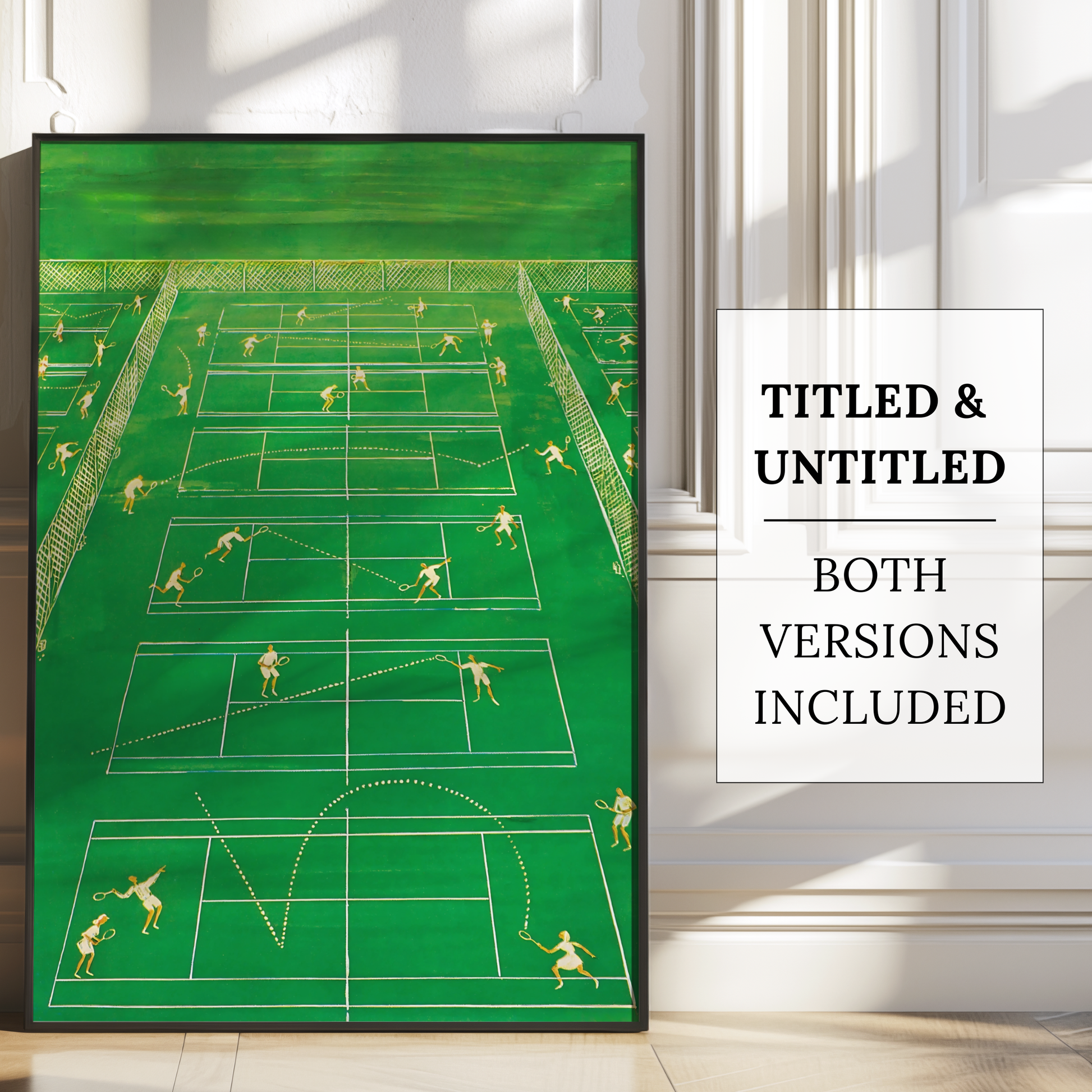 The New Yorker Magazine Cover Print June 25 1960 Issue | Retro Tennis Wall Art Poster for Vintage Green Sports Decor