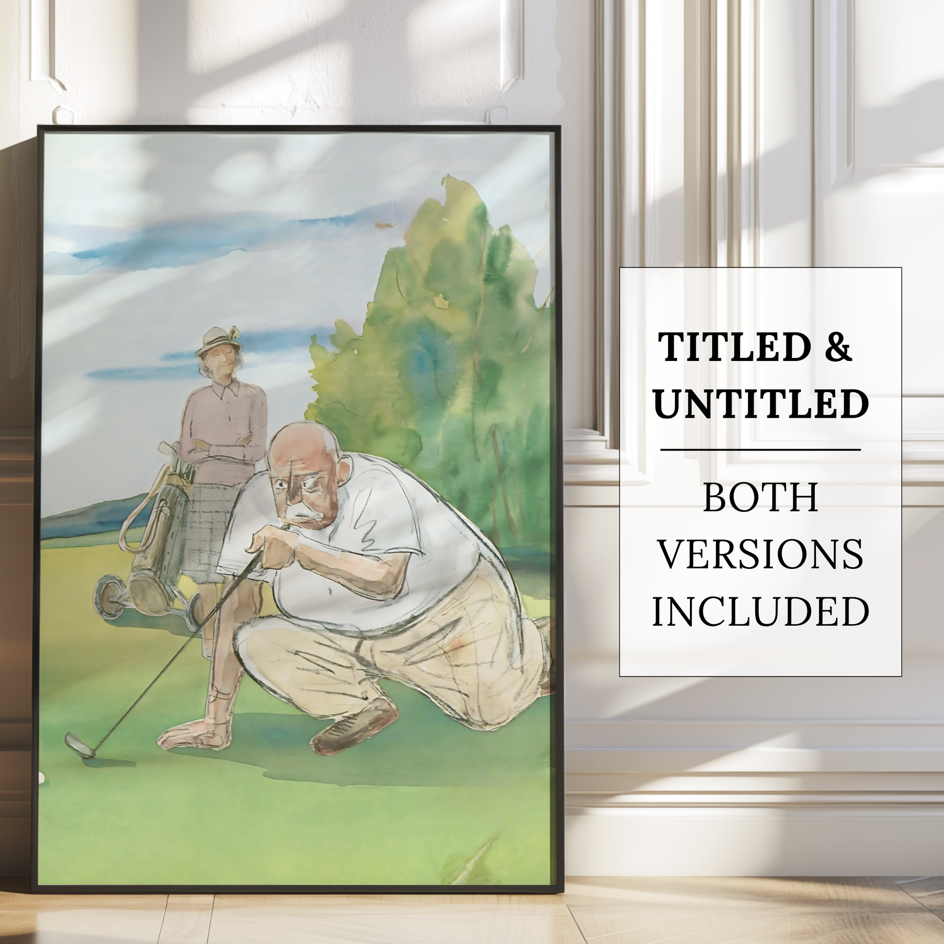 The New Yorker Magazine Cover Print June 5 1965 Issue | Trendy Vintage Golf Wall Art Poster for Dorm Apartment Teen Girl Bedroom Decor