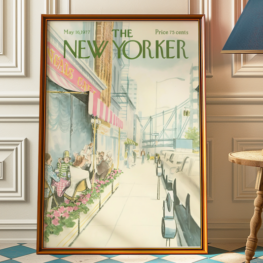 The New Yorker Magazine Cover Print May 16 1977 Issue