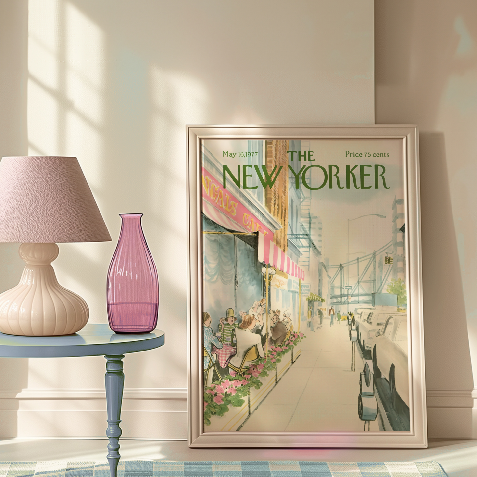 The New Yorker Magazine Cover Print May 16 1977 Issue