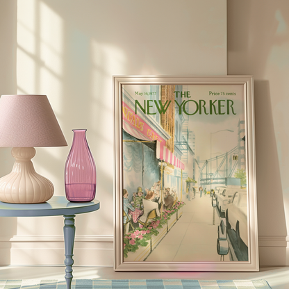 The New Yorker Magazine Cover Print May 16 1977 Issue