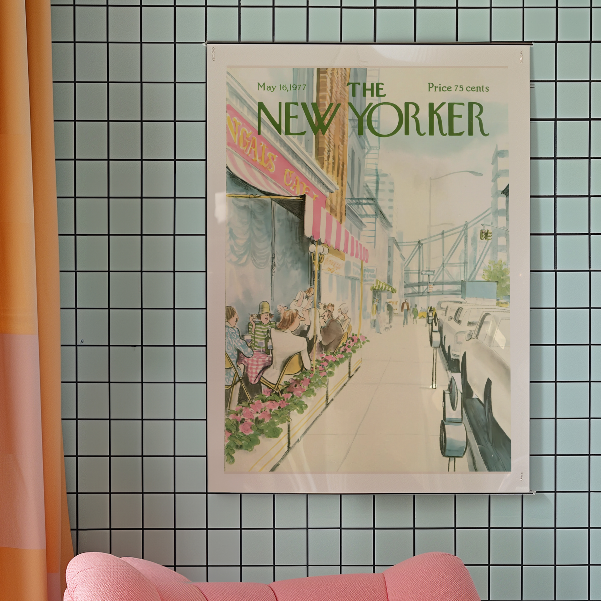 The New Yorker Magazine Cover Print May 16 1977 Issue