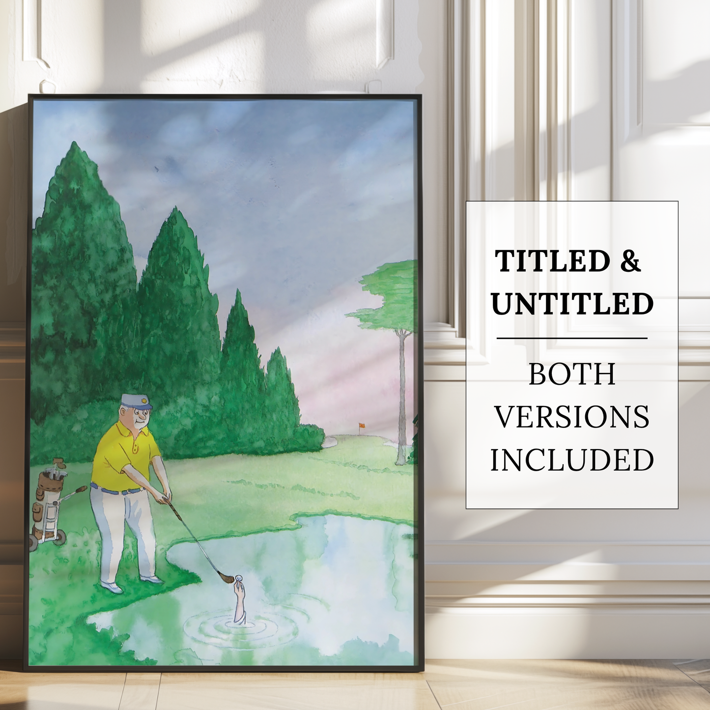 The New Yorker Magazine Cover Print May 23 1988 Issue | Trendy Vintage Golf Wall Art Poster for Dorm Apartment Teen Girl Bedroom Decor