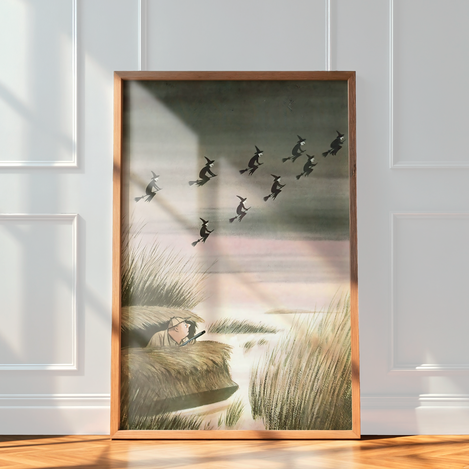 The New Yorker Magazine Cover Print November 2 1963 Issue | Retro Fall Halloween Ghosts Wall Art Poster for Vintage Farmhouse Bedroom Decor