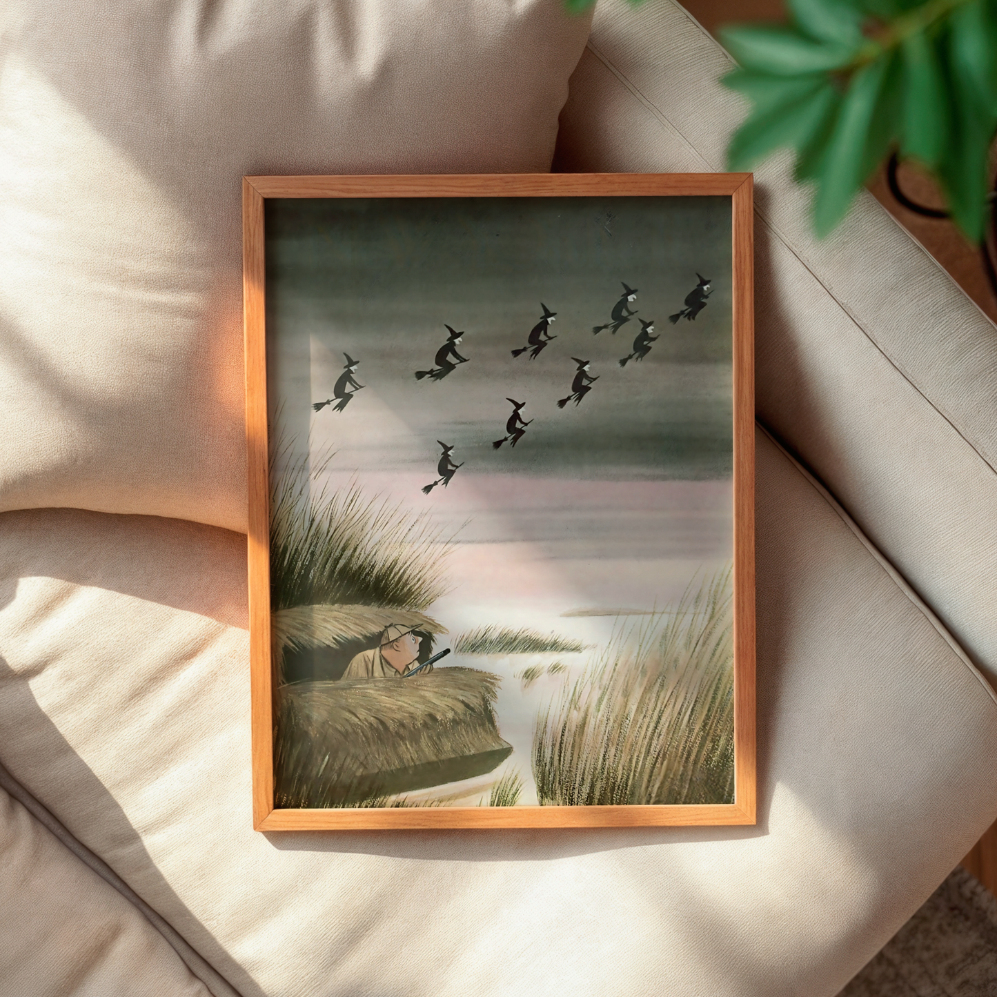 The New Yorker Magazine Cover Print November 2 1963 Issue | Retro Fall Halloween Ghosts Wall Art Poster for Vintage Farmhouse Bedroom Decor