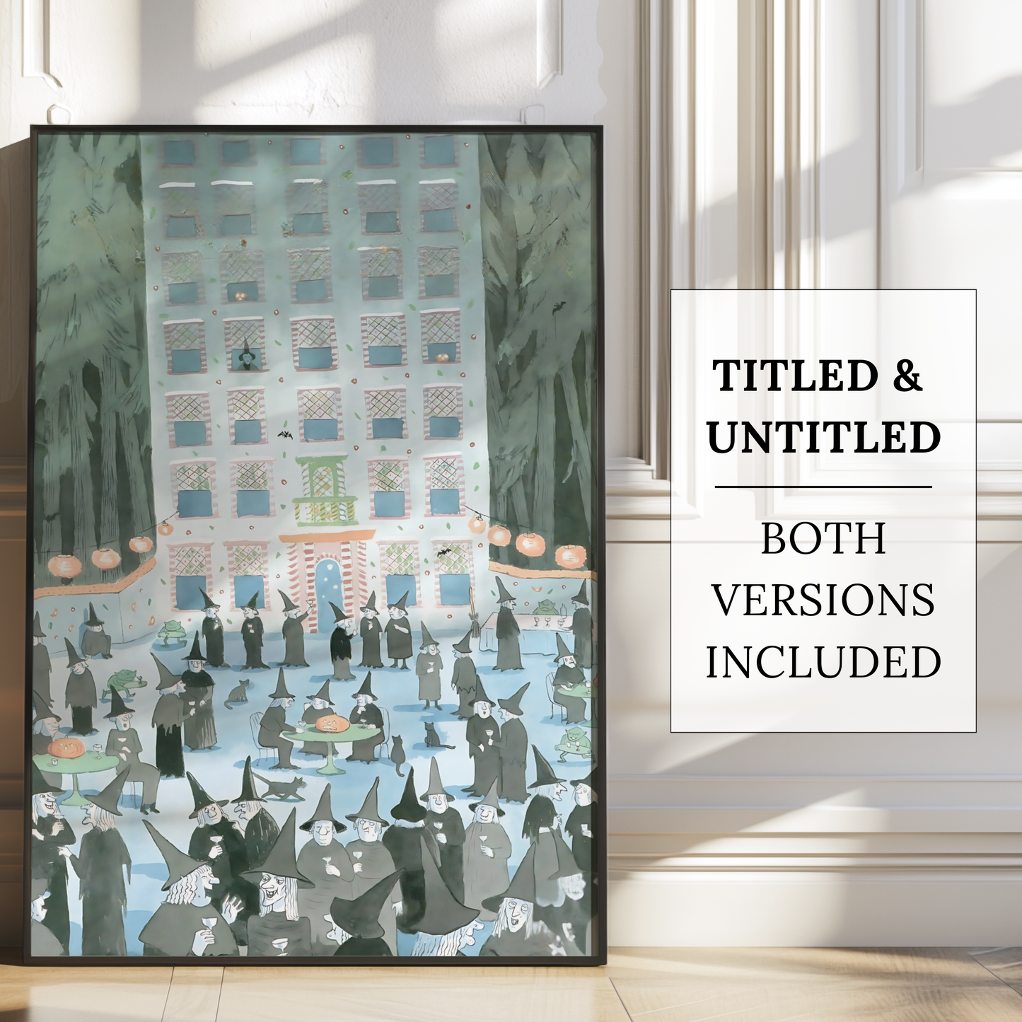 The New Yorker Magazine Cover Print November 2 1987 Issue | Retro Fall Halloween Witch Wall Art Poster for Vintage Farmhouse Bedroom Decor