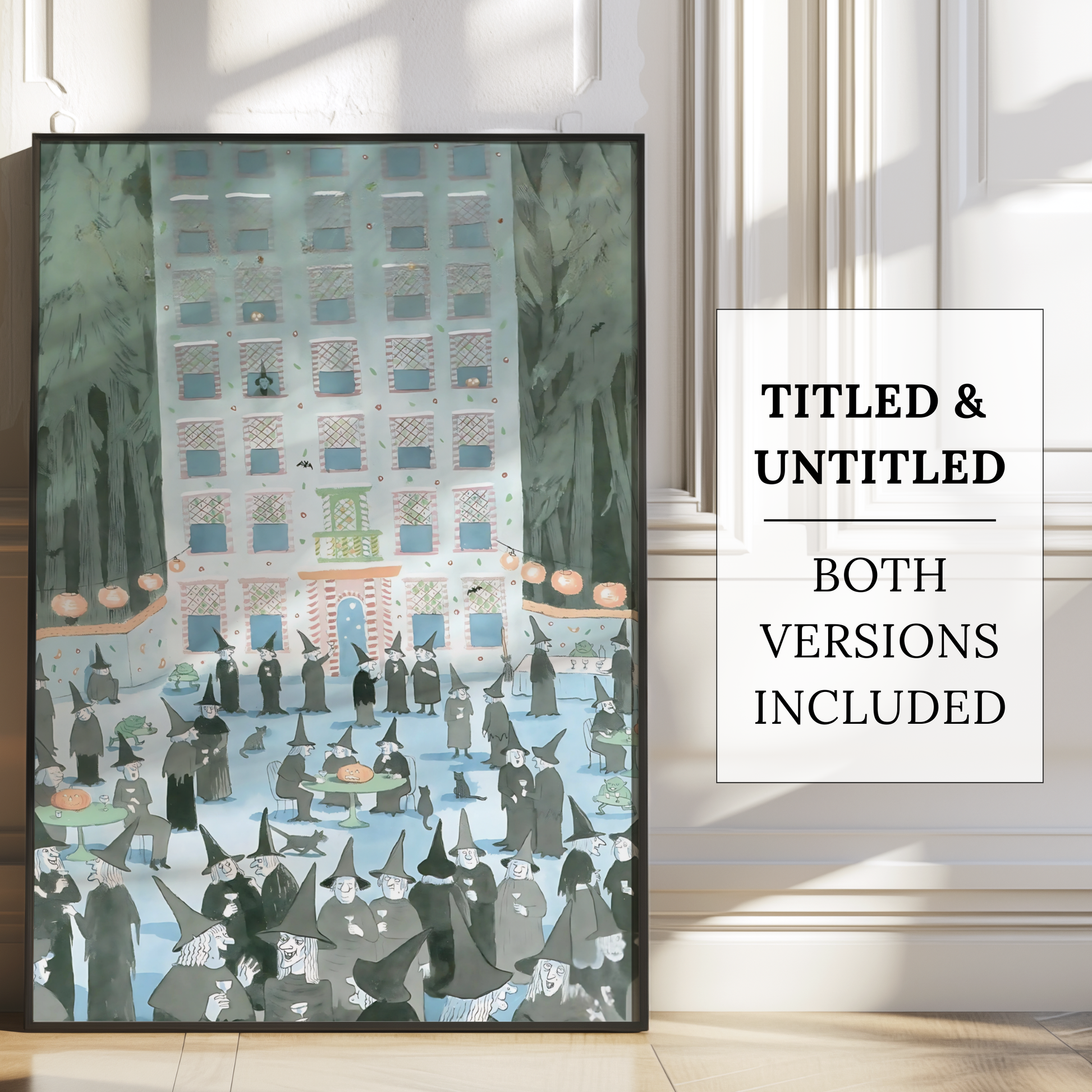 The New Yorker Magazine Cover Print November 2 1987 Issue | Retro Fall Halloween Witch Wall Art Poster for Vintage Farmhouse Bedroom Decor