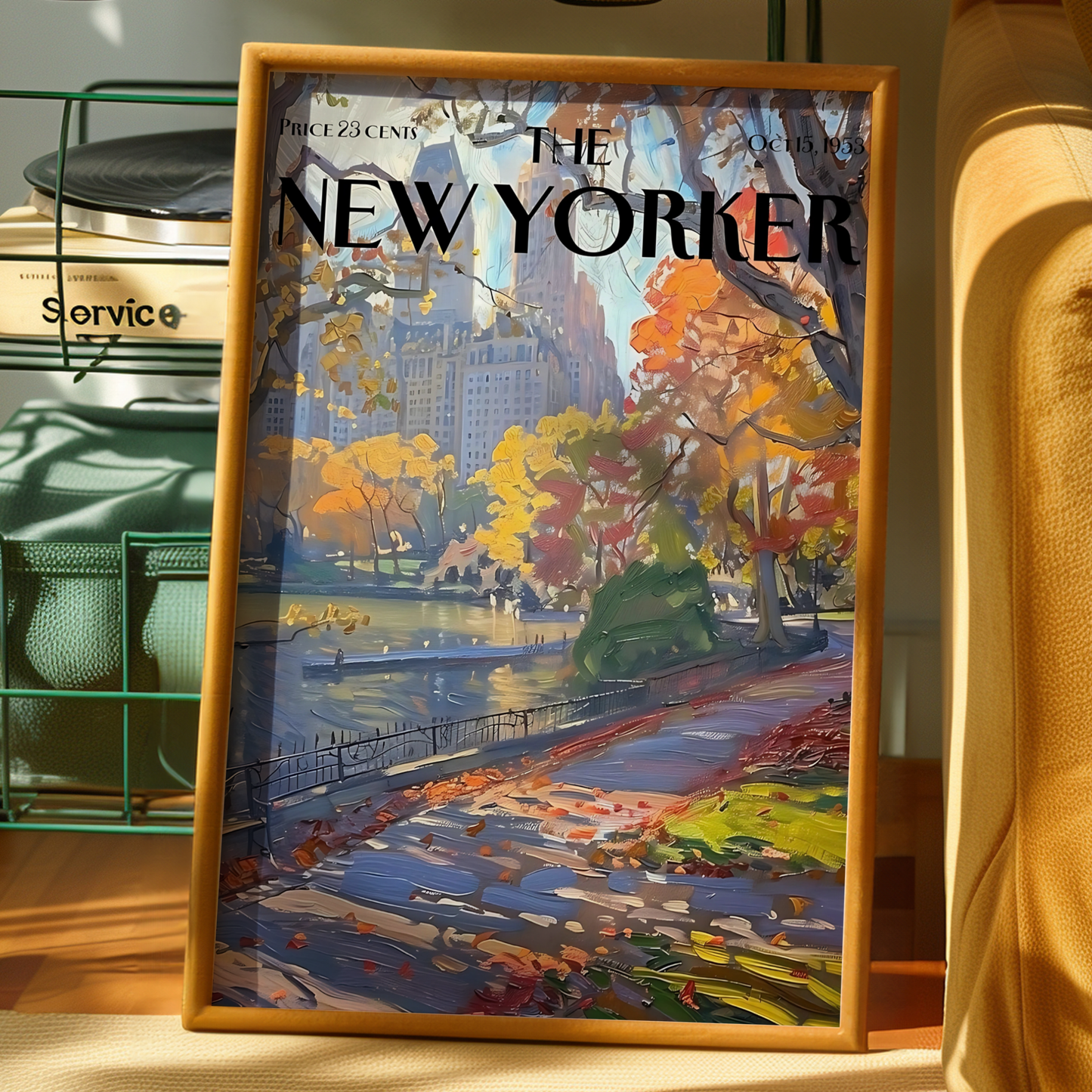 The New Yorker Magazine Cover Print October 15 1953 Issue