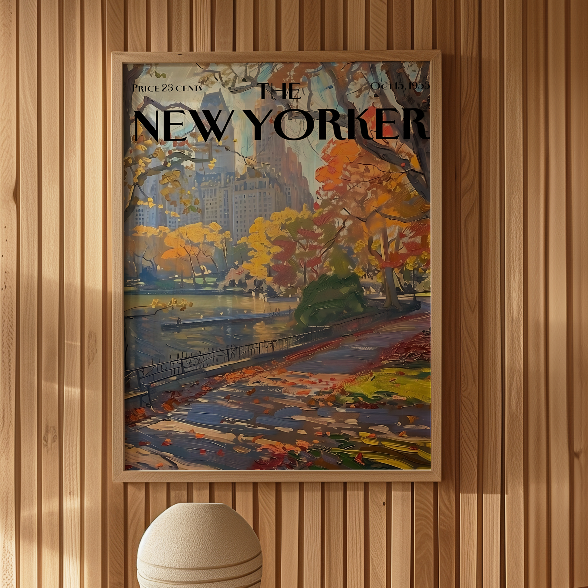 The New Yorker Magazine Cover Print October 15 1953 Issue