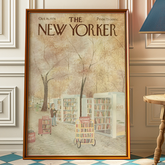 The New Yorker Magazine Cover Print October 18 1976 Issue